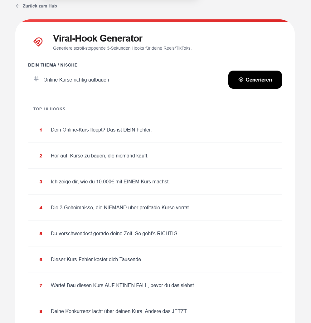 Viral-Hook Generator