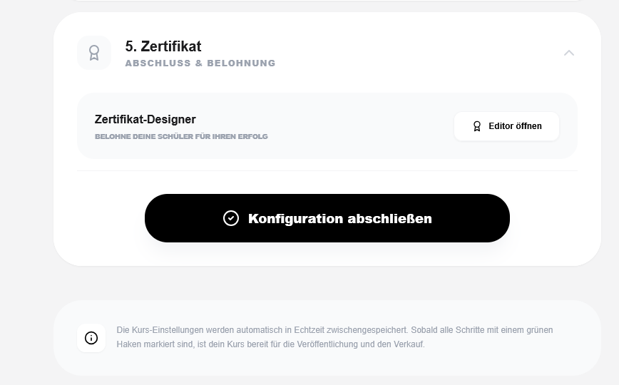 Zertifikate & Rewards